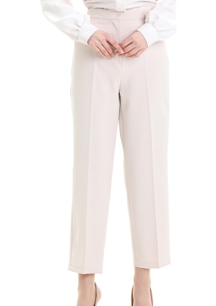 Büyük Beden Cepli Pantolon 4003-05 Bej modelleri