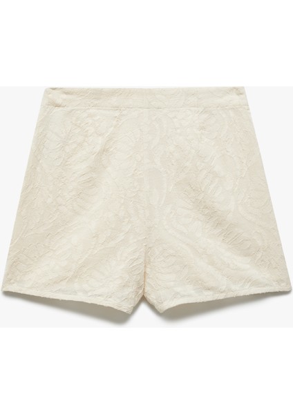 Pamuklu Floral Dokulu Brodeli Mini Şort fırsatları