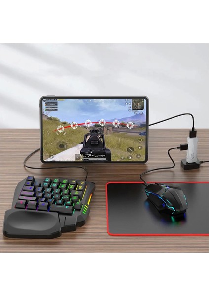 Bfs Pubg Mobil Oyun Kiti 5in1 Bt5.3 Klavye Mouse Dönüştürücü Seti Pugb Seti