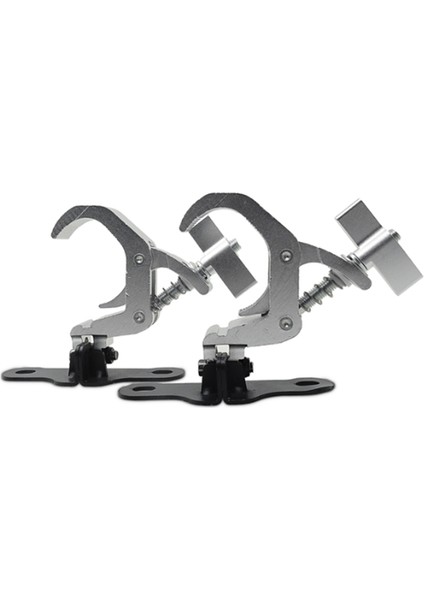 1 Çift Alüminyum Sahne Işık Kancası Kiriş Hareketli Kafa Işık Kafes Klipsi Güvenlik Yükü 150KG Dj Disko Sahne Ekipmanları Için (A) (Yurt Dışından) indirimleri