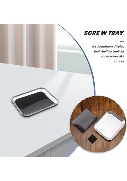 Rc Model Telefon Araba Tamir Aleti Için Manyetik Pedli Kullanışlı Alüminyum Alaşımlı Vida Tepsisi Gümüş (Yurt Dışından) modelleri