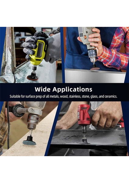 60 Adet Zımpara Diski Seti, 1/4 Inç Tutuculu 2 Inç Hızlı Değişim Zımpara Diskleri, Kalıp Taşlama Makinesi Yüzey Hazırlama (Yurt Dışından) fırsatları