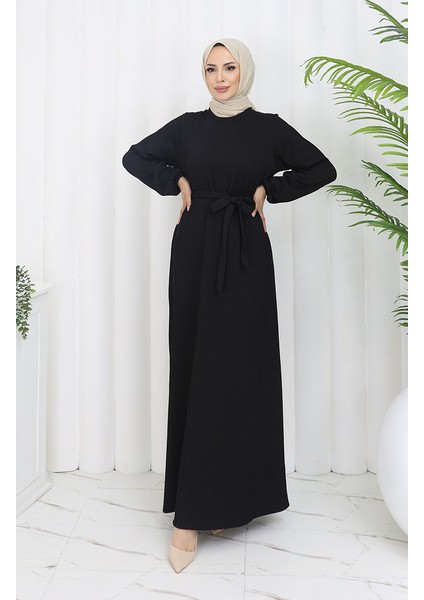 Basic Elbise 5577-04 Siyah