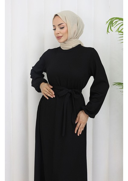 Basic Elbise 5577-04 Siyah fırsatları