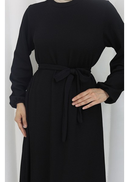 Basic Elbise 5577-04 Siyah indirimleri