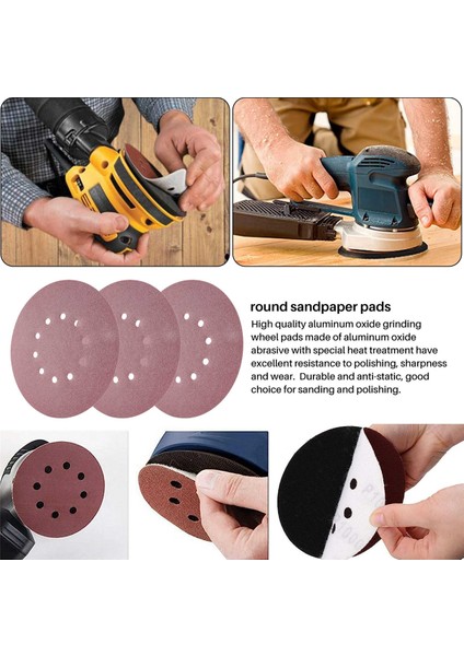 225MM Zımpara Diskleri, 25 Adet P120 Grit 10 Delikli Yuvarlak Zımpara Pedleri, Alçıpan Zımparası Uzun Boyunlu Zımpara ... (Yurt Dışından) fırsatları