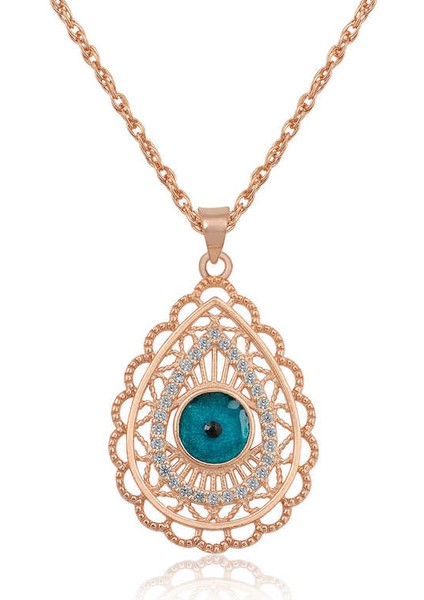 ​gümüş Damla Nazar Bayan Kolye SL11056