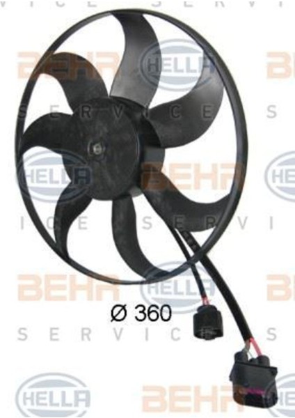 Mahle 8EW351039171 Behr 8EW351039-171 Fan Motoru Golf Polo Jetta Passat Scırocco Tiguan Caddy Touran A1 A3 Leon Büyük