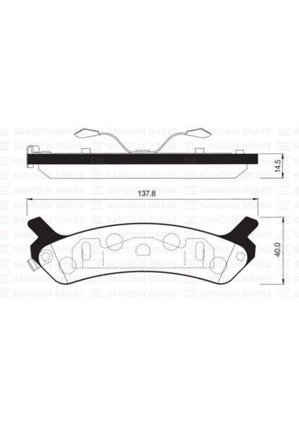 Sangsın SP1058 Sng- Arka Fren Balatası Sonata Iı 1988 - 1993 S...