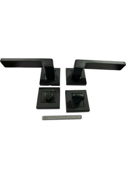 Sofuoğlu Rozet Anka Mat Siyah Wc Kapı Kolu