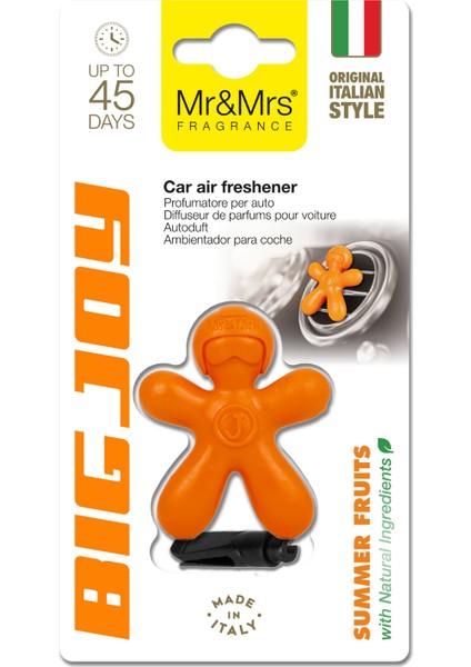 Big Joy - Oto Araç Kokusu, Araba Klima Kokusu, Oto Kokusu - Summer Fruits