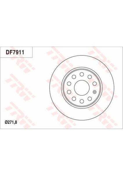 DF7911 Arka Fren Diski A3 Leon Octavia 1.2tsı 1.4tfsı 1.6 1.6tdı 1.8tfsı 2.0tfsı 2.0tdı 05 03 08 12 08- 5Q0615601D