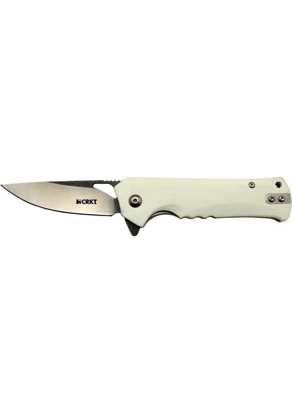 Muskie 202 Awy Beyaz Kamp / Outdoor Çakı 18CM - Yarı Otomatik, Kemerlikli, Kutulu