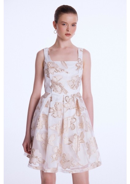 Askılı Jakar Elbise Gold 12434525003