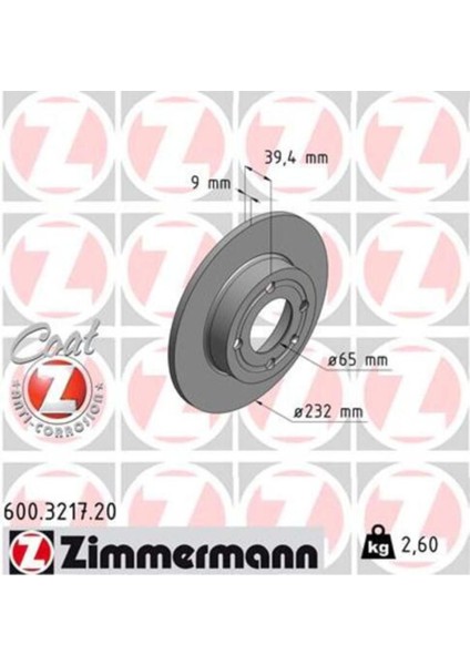 600.3217.20 Arka Fren Diski Cordoba 96 10.02 Ibiza Iıı 96 2.02 Arosa 00 6.04 Polo 96 01