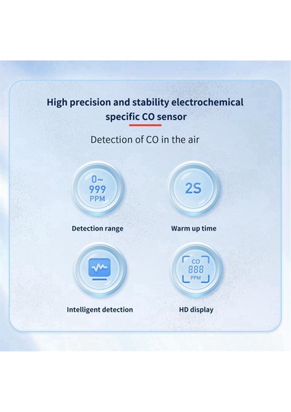 Seyahat Için Taşınabilir Karbon Monoksit Dedektörleri, 2 Aaa Pille Çalışan LCD Ekranlı El Tipi Co Dedektörü, (Siyah) (Yurt Dışından) fırsatları