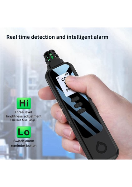 Seyahat Için Taşınabilir Karbon Monoksit Dedektörleri, 2 Aaa Pille Çalışan LCD Ekranlı El Tipi Co Dedektörü, (Siyah) (Yurt Dışından) indirimleri