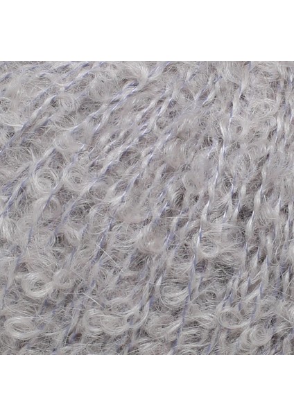 Alpaca Boucle 50 gr Gri El Örgü Ipi - L302 - 34385