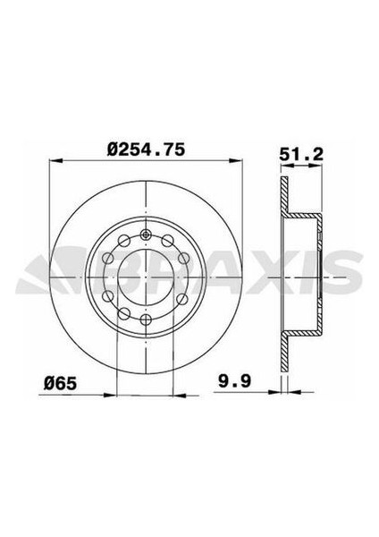 AE0018 AE0018 Arka Fren Diski Octavia 1.4 1.6 1.9tdı 2.0tdı 06 04-Golf V 1.4 16V 1.4fsı 1.6 1.9tdı 2.0 10 03- 1K0615601AB