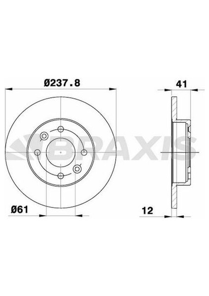 Braxıs AE0014 On Fren Dısk Aynası R9 R11 R19 R21 Clıo I Iı Symbol Expres Megane I Logan Sandero 1.2 1.4 1.6 1.8