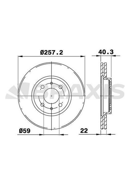 Braxıs AE0030 On Fren Dısk Aynası Doblo Lınea Bravo Panda 1.4 1.3jtd Stılo Idea 1.2 16V 1.3jtd Tempra Tıpo 2.0 I Brava Bravo Marea 1.8 1.9td Nemo Bıpper Fıorıno 1.3hdı1.3jtd
