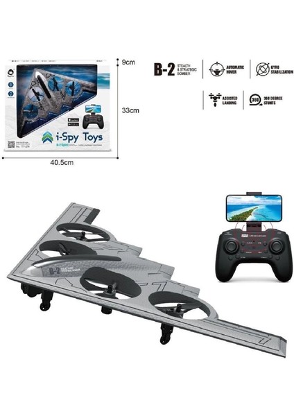 Bfs GL-777-275 Uzaktan Kumandalı Full Fonksiyon 2.4g Şarjlı Kameralı Quadcopter Iha