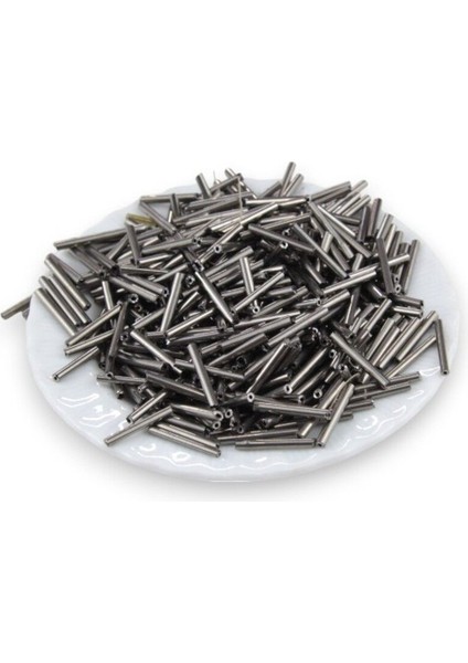 Metal Gri Kaplama Boru 20 mm Boncuk 50 gr