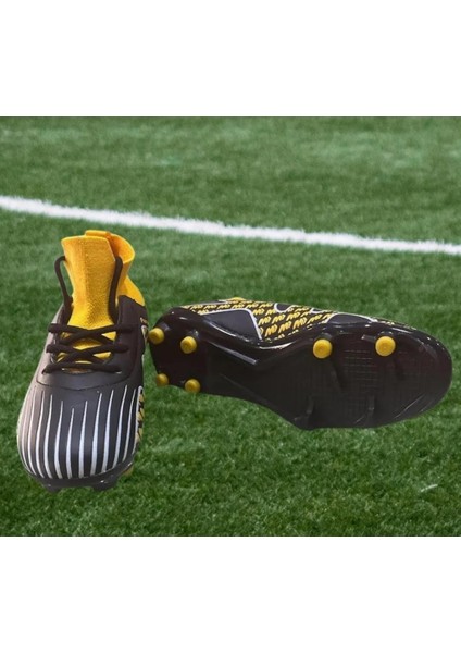 Pele-flt Çocuk Çoraplı Dişli Krampon Futbol Ayakkabısı