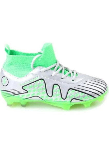 Pele-flt Çocuk Çoraplı Dişli Krampon Futbol Ayakkabısı