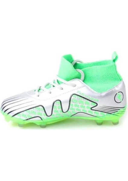 Pele-flt Çocuk Çoraplı Dişli Krampon Futbol Ayakkabısı