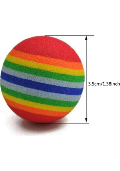 2 Adet Renkli Sert Sünger 3,5 cm Kedi Topu Kedi Oyuncağı Cat Ball fiyatları