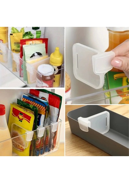 Bfs 10'luşeffaf Buzdolabı Yan Kapı Düzenleyici Buzdolabı Dolap Içi Bölümleyici Aparatlar fırsatları