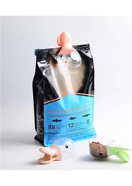 Bfs Ördek Tasarımlı Mandallı Tazelik Koruyan Ölçekli Kuru Mama Kaşığı Mama Ölçeği fırsatları