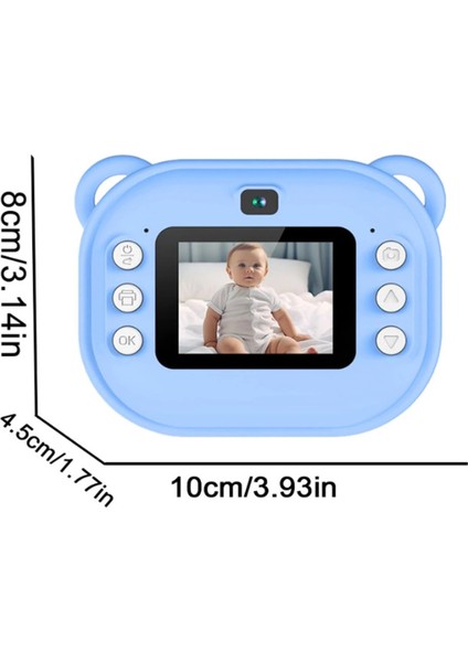 Bfs Dijital Video Kayıt Fotoğraf Çocuk Kamerası Anlık Termal Resim Kağıt Baskılı
