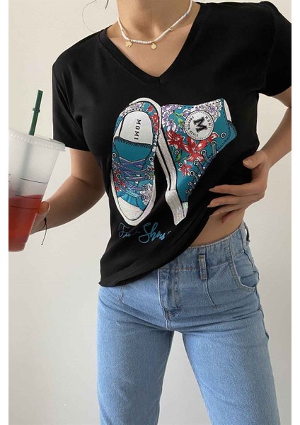 Ayakkabı Desen Tasarım Tişört fırsatları