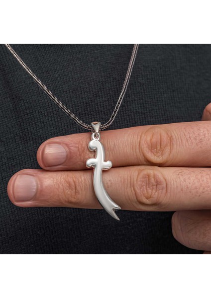 Gümüş Zülfikar Erkek Kolye SL10795