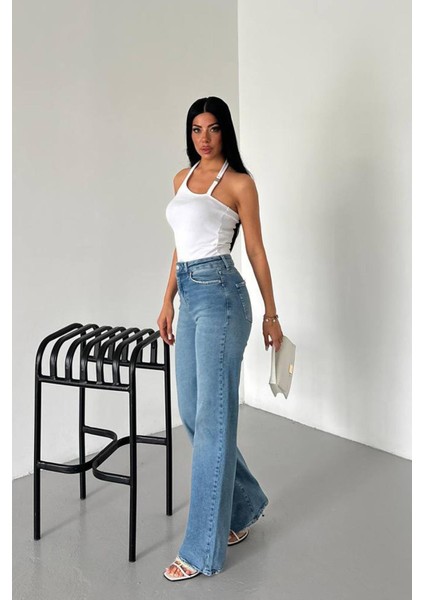 Street Flex Yüksek Bel Palazzo Jean