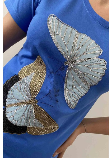 Two Butterfly Bisiklet Yaka Tişört