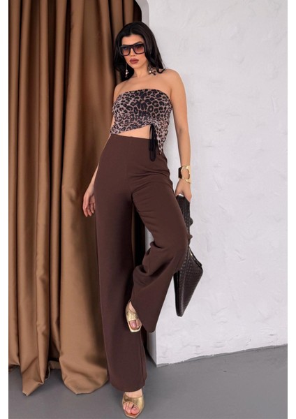Full Likra Esnek ve Rahat Palazzo Pantolon