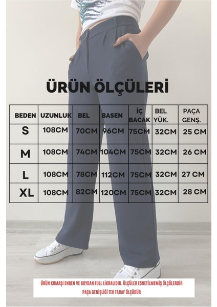 Full Likralı Pileli Beli Lastikli Pantolon