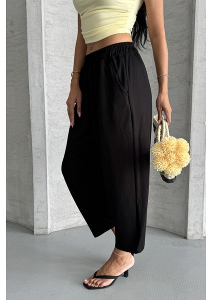Everyday Comfort Modal Kumaş Yüksek Bel Rahat Pantolon