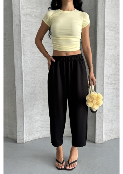 Everyday Comfort Modal Kumaş Yüksek Bel Rahat Pantolon