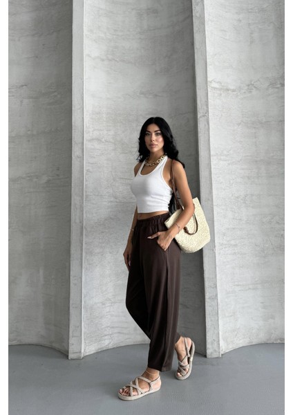 Everyday Comfort Modal Kumaş Yüksek Bel Rahat Pantolon modelleri