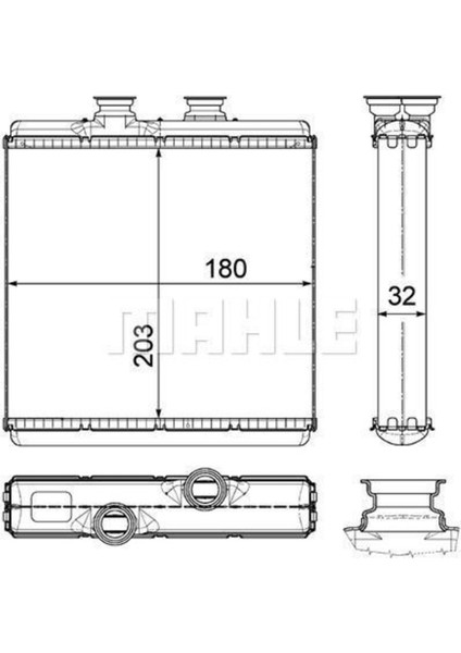 Mahle 8FH351315411 8FH351315-411 Kalorifer Radyatörü W204 207 212 218 07-