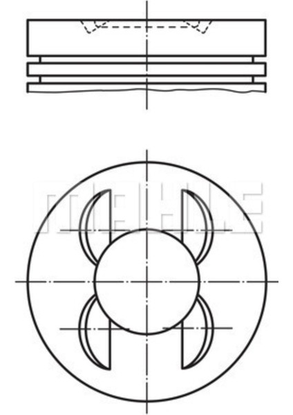 Mahle 0011300 Piston 89.90MM Std W210 S210 C280 E280T 2.8ı 96-03 M112.920/921