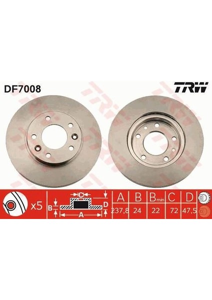 DF7008 On Fren Aynası Carnıval Iı 99-07 237.8X24X5XHAVALI