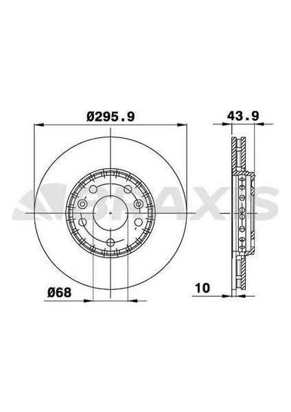 AE0138 AE0138 Ön Fren Diski Scenic Laguna Latitude Megane Iıı 1.2 1.4 16V 1.5dcı 1.6 2.0 16V 2.0dcı 296MM 5 Bijon 402066813R
