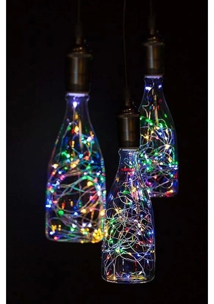 Bfs Pilli Renkli Peri LED Işık Dekoratif Aydınlatma 5 Metre Rgb LED modelleri