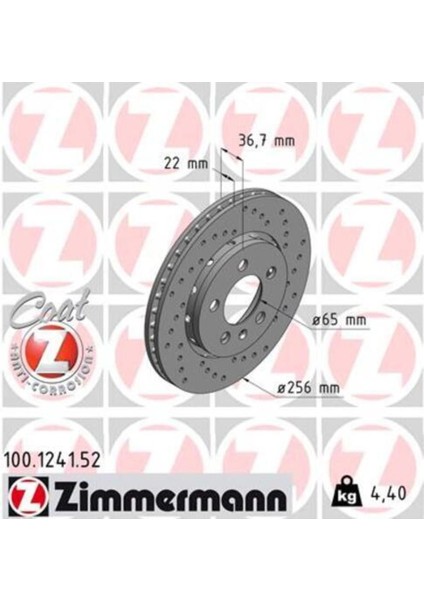 100.1241.52 Arka Fren Diski Golf Iv 1.8 T Gtı 08 01 6.05 Golf V 2.0 Fsı Tdı 8.04 Leon Oc