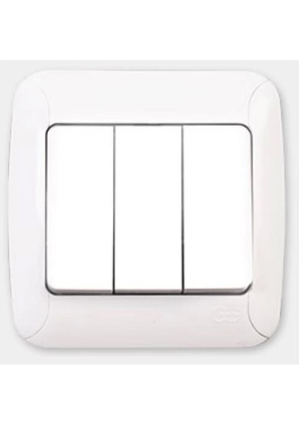 Günsan Fantasy Üçlü Anahtar Beyaz Renk